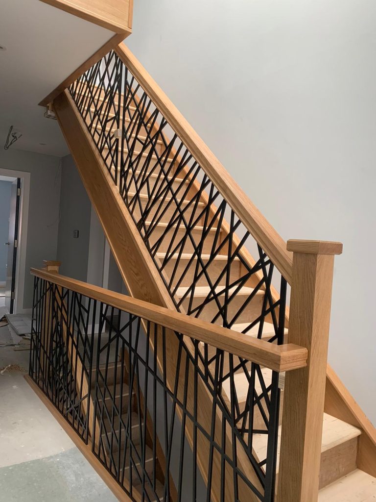 Oak and Wrought Iron Staircase - Modernise Your Stairs